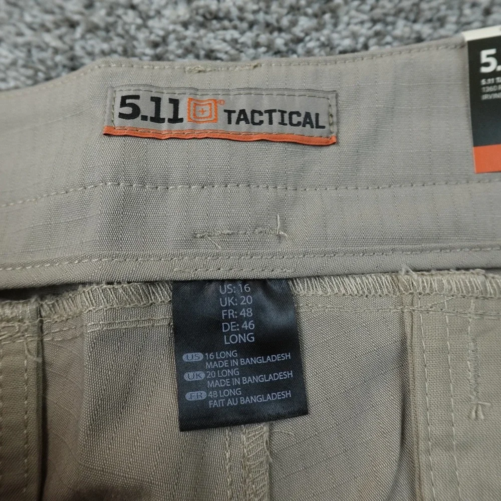 NEW 5.11 Tactical Pants Womens 16 Beige Stryke Flex Tac Cargo Utility Stretch